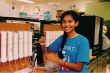 Roshani Jha in lab